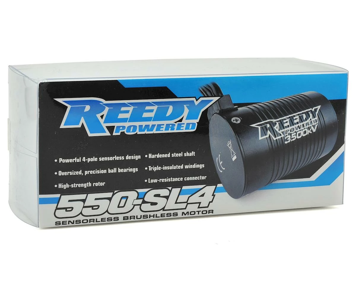 Team Associated 550-SL4 Sensorless 4-Pole Brushless Motor (3500kV) - Image 2