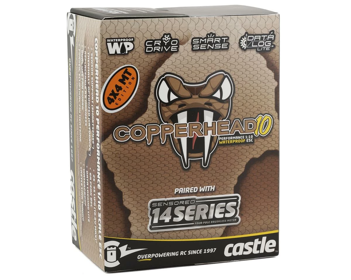 Castle Creations Pperhead 10 Waterproof 1/10 Sensored Combo W/1415 (2400Kv) (Monster Truck Edition) - Image 4