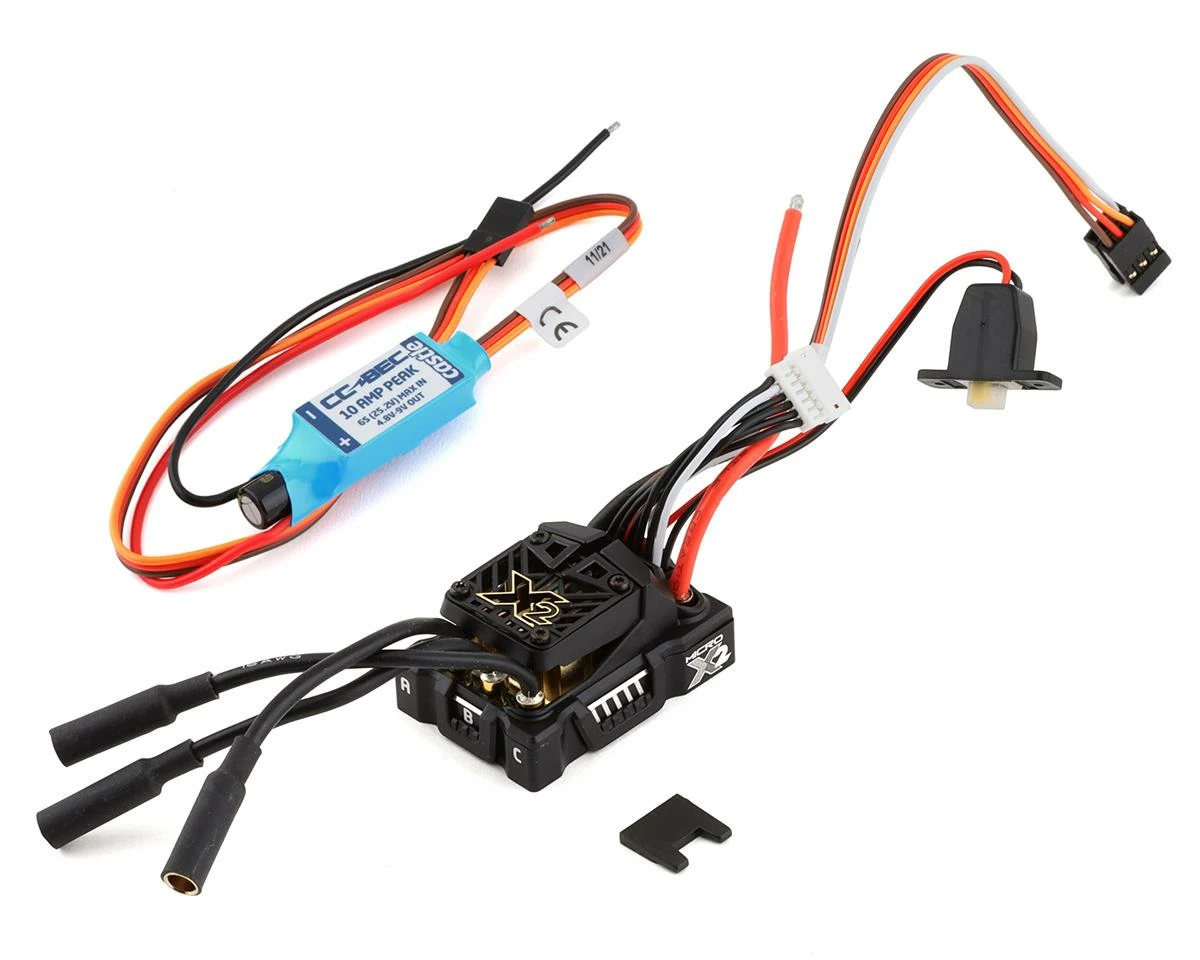 Castle Creations Mamba Micro X2 Waterproof 1/18th Scale Brushless ESC W/CSE010-0004-00 10A BEC