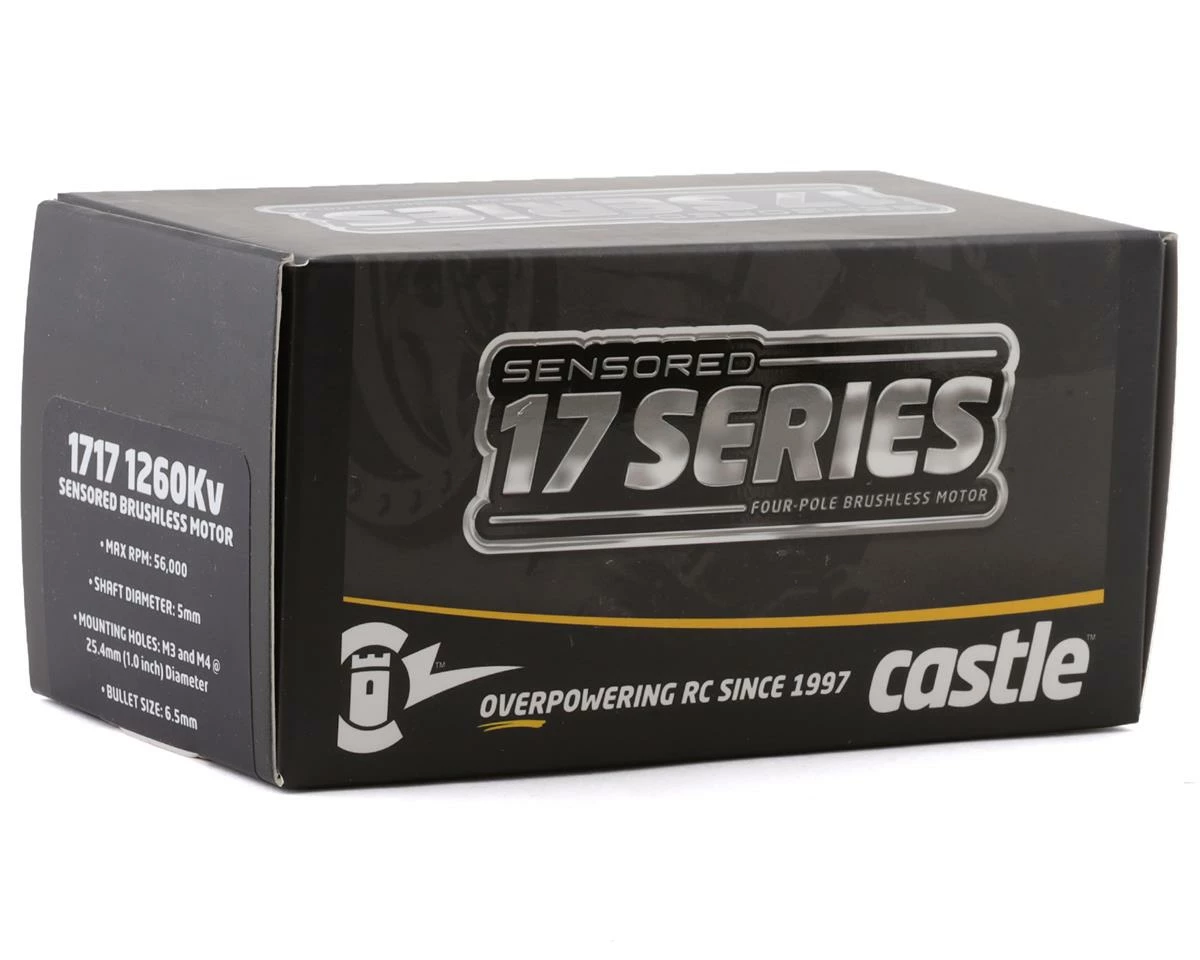 Castle Creations 1717 Sensored 4-Pole Brushless Motor (1260Kv) - Image 3