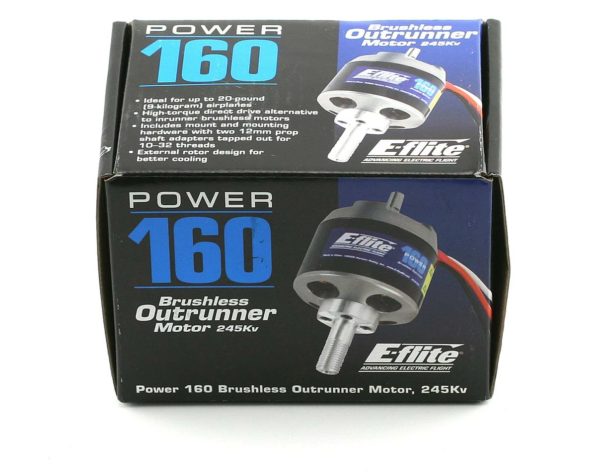 E-Flite Power 160 Brushless Outrunner Motor W/4mm Bullets (245Kv) - Image 3