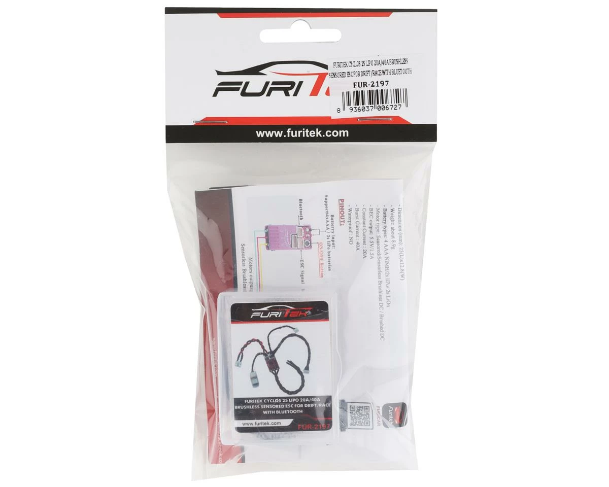 Furitek Cyclos 20A Sensored Brushless ESC W/Bluetooth Module - Image 3