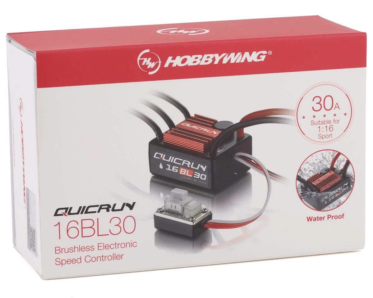 Hobbywing Quicrun WP-16BL30 Waterproof 1/18th Scale Brushless ESC - Image 3