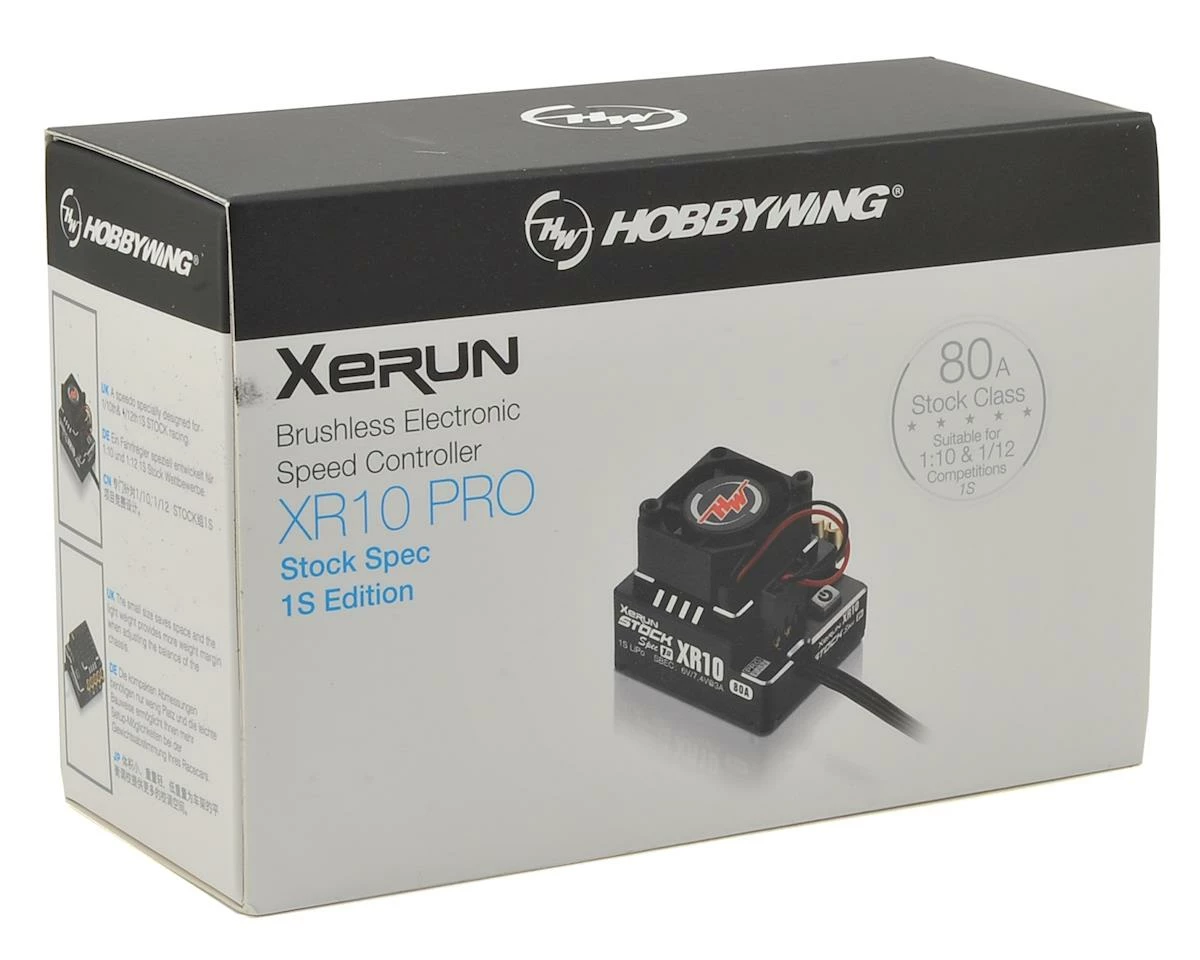 Hobbywing Xerun XR10 Pro 1S Stock Spec 1/12 Sensored Brushless ESC - Image 3