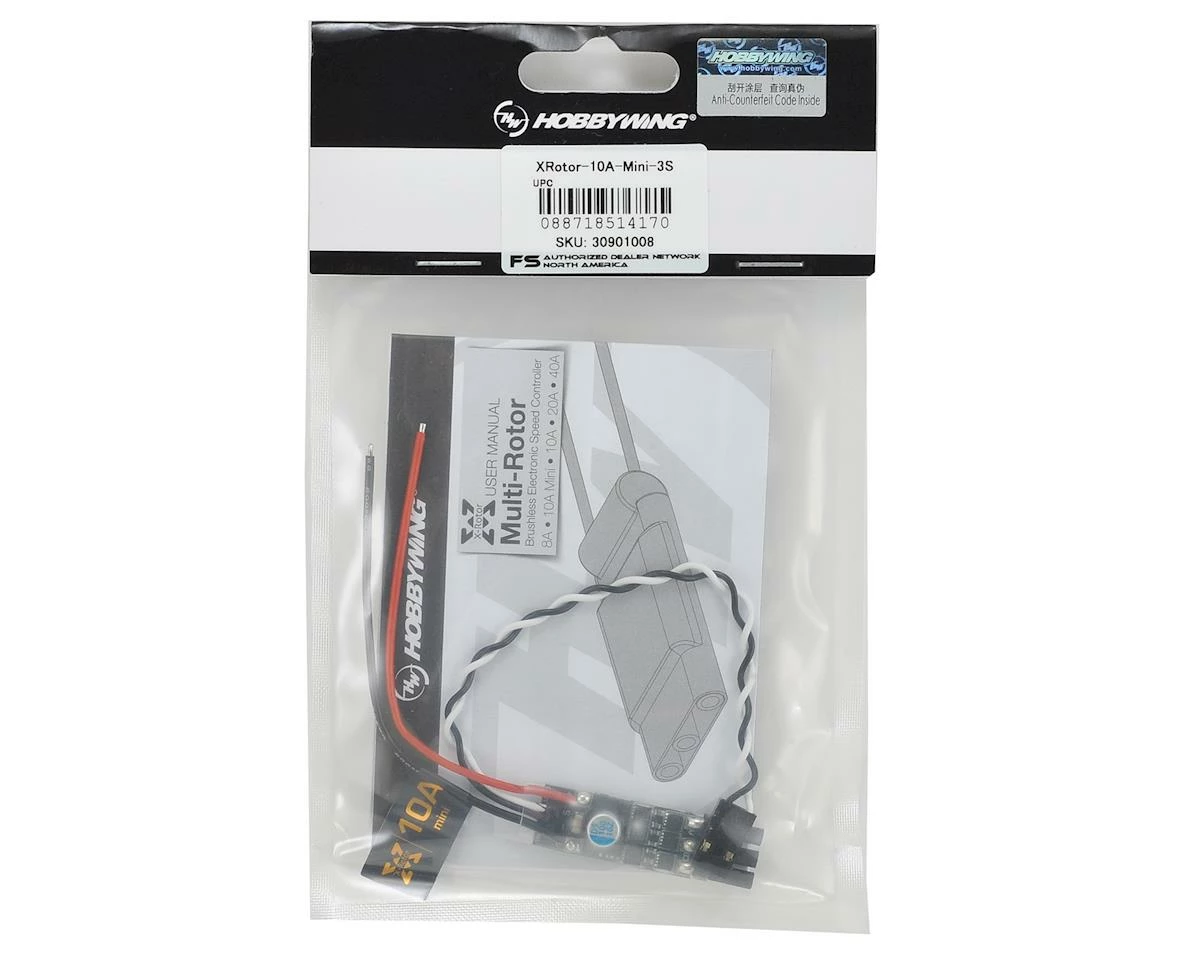 Hobbywing XRotor 10 Amp Mini Multi-Rotor Brushless ESC - Image 2