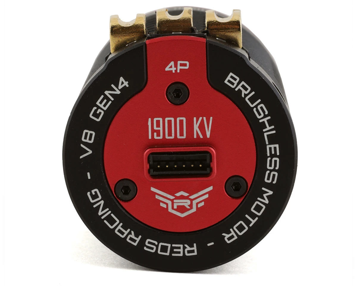 REDS Gen4 V8 4-Pole 1/8 Brushless Sensored Motor (1900kV) - Image 2