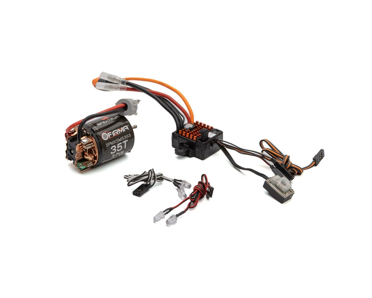 Spektrum RC Firma 70A Smart Waterproof Brushed ESC & 35T Brushed Motor Combo - Image 4